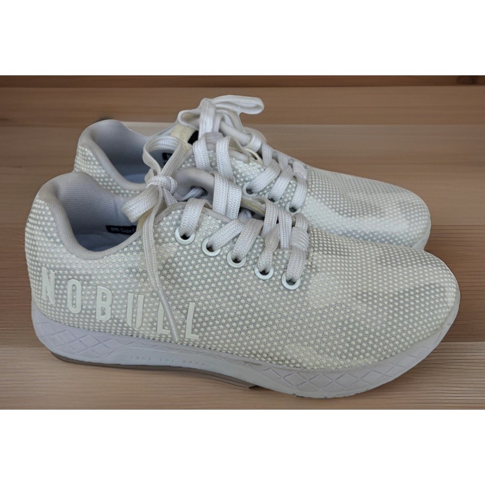 NOBULL SuperFabric Trainer‎ Camo White Grey Cross Training Shoes Women's Sz5